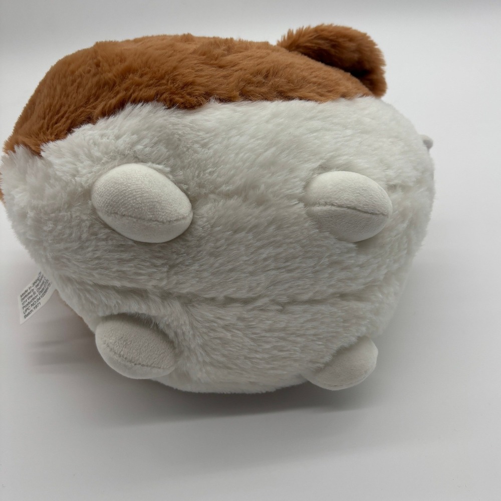 Cute Squishy Bulldog Plush Toy Soft Stuffed Animal Brown White Kid Gift - Picture 3 of 5